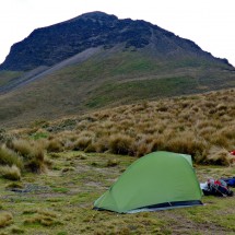 Our basecamp with 4790 meters high Corazon